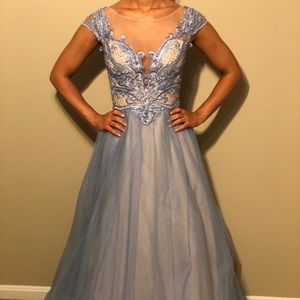 Powder Blue/Light Periwinkle Ball Gown
